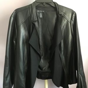 INC Faux Leather Jacket